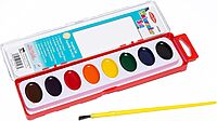Charles Leonard Creative Arts Watercolor Paint Pan Kit Class Pack, 8 Assorted Colors, 1 Oz Palette Tray, 36 Kits/Box (40536)