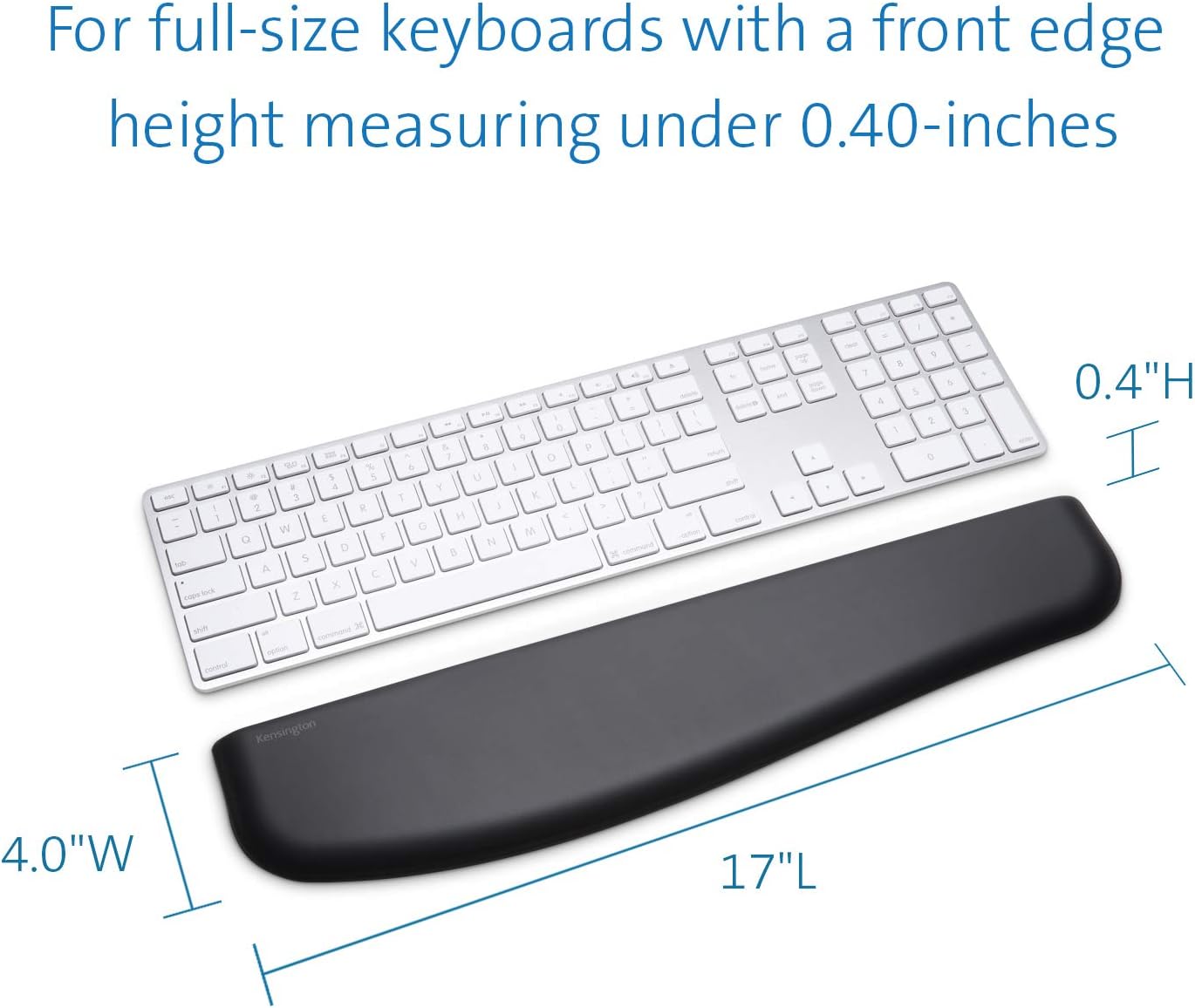 KENSINGTON ErgoSoft Gel Wrist Rest for Keyboard & Mouse