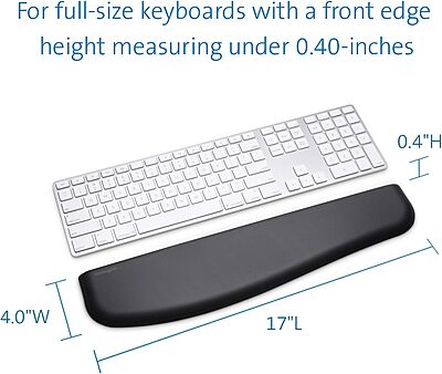 KENSINGTON ErgoSoft Gel Wrist Rest for Keyboard & Mouse
