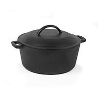 COMMERCIAL CHEF Cast Iron Dutch Oven with Lid and Handles
