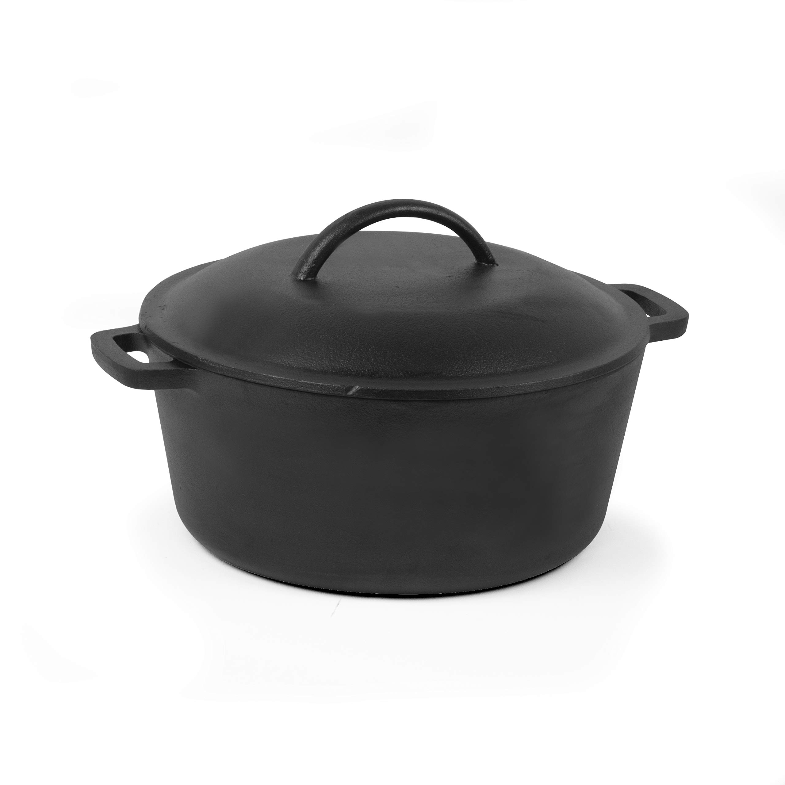 COMMERCIAL CHEF Cast Iron Dutch Oven with Lid and Handles