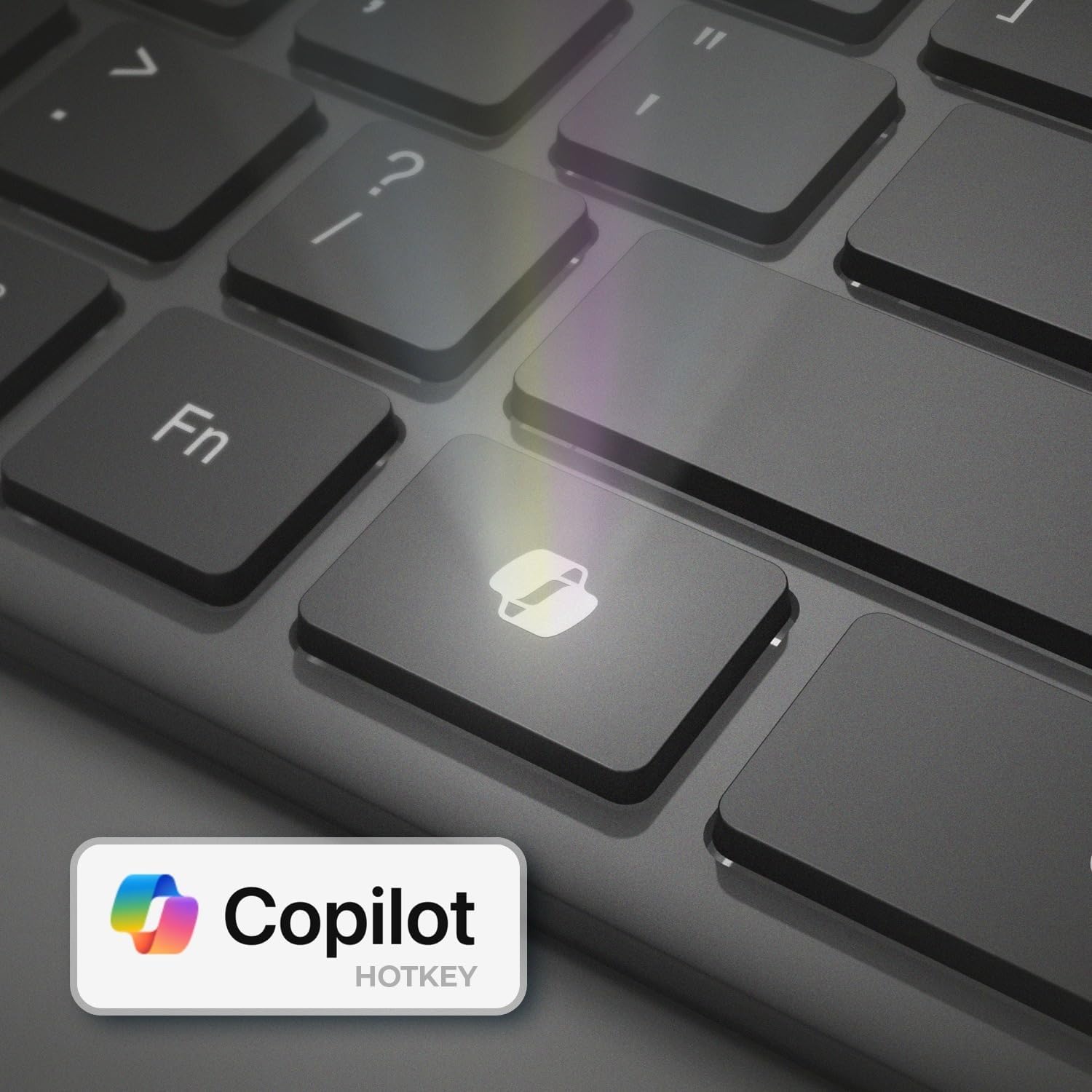 Wireless Scissor Switch Keyboard and Mouse Combo with Copilot AI Hotkey - Multi-OS Compatible for Mac, Quiet Switches