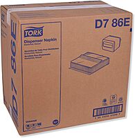 Tork Universal Masterfold 1-Ply Dispenser Napkins, 13in x 12in, Natural, Pack Of 6,000 Napkins