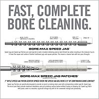 REAL AVID Bore-Max Speed Jag and 25 Patches Gun Cleaning Set