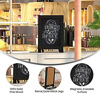 FLASH FURNITURE Canterbury Tabletop Magnetic Chalkboard Sign