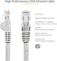 StarTech.com CAT6 Snagless RJ45 Ethernet Patch Cable