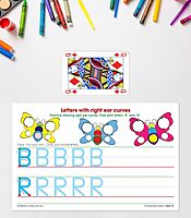 Key Education Publishing Write-On/Wipe-Off Print Alphabet Letters, Literacy Activities, Develop Handwriting and Fine Motor Skills, Teaches The Alphabet and Letter Sounds Ages 5+ (21 pc), 5.5" x 8.5"
