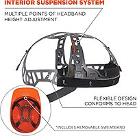 ERGODYNE Skullerz 8951 Vented Hard Shell Bump Cap with Suspension