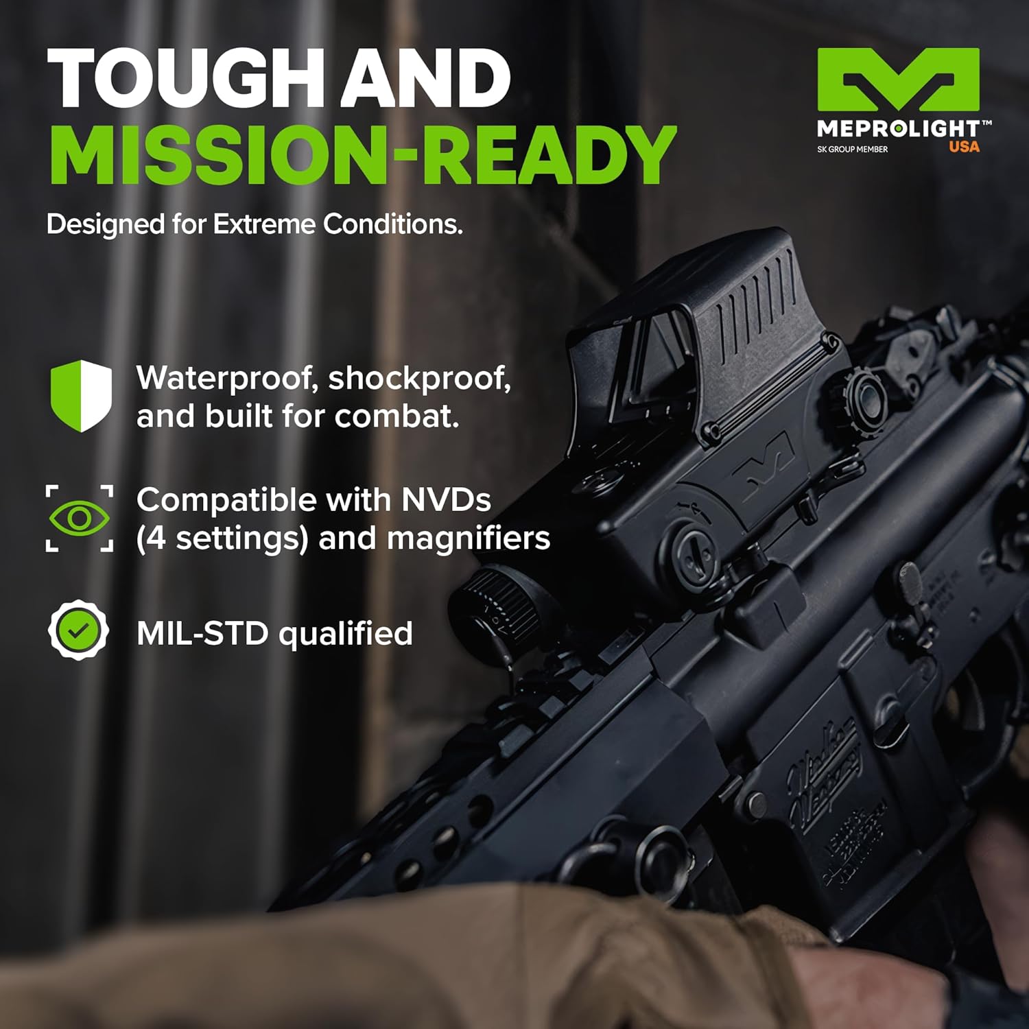 MEPROLIGHT MEPRO RDS PRO V2 Mil-Spec Electro Optic Red Dot Sight
