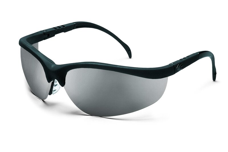 MCR Safety Glasses KD117 Klondike Indoor & Outdoor Silver Mirror Lens with UV Protection and Scratch Resistant Coating