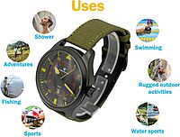 Smith & Wesson Men's N.A.T.O. Watch, 5ATM, Japanese Movement, Stainless Steel, Water Resistant, Tactical Watch