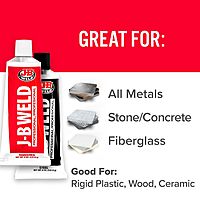 J-B Weld 8281 Professional Size Steel Reinforced Epoxy - Hardener and Steel Pack - 10 oz