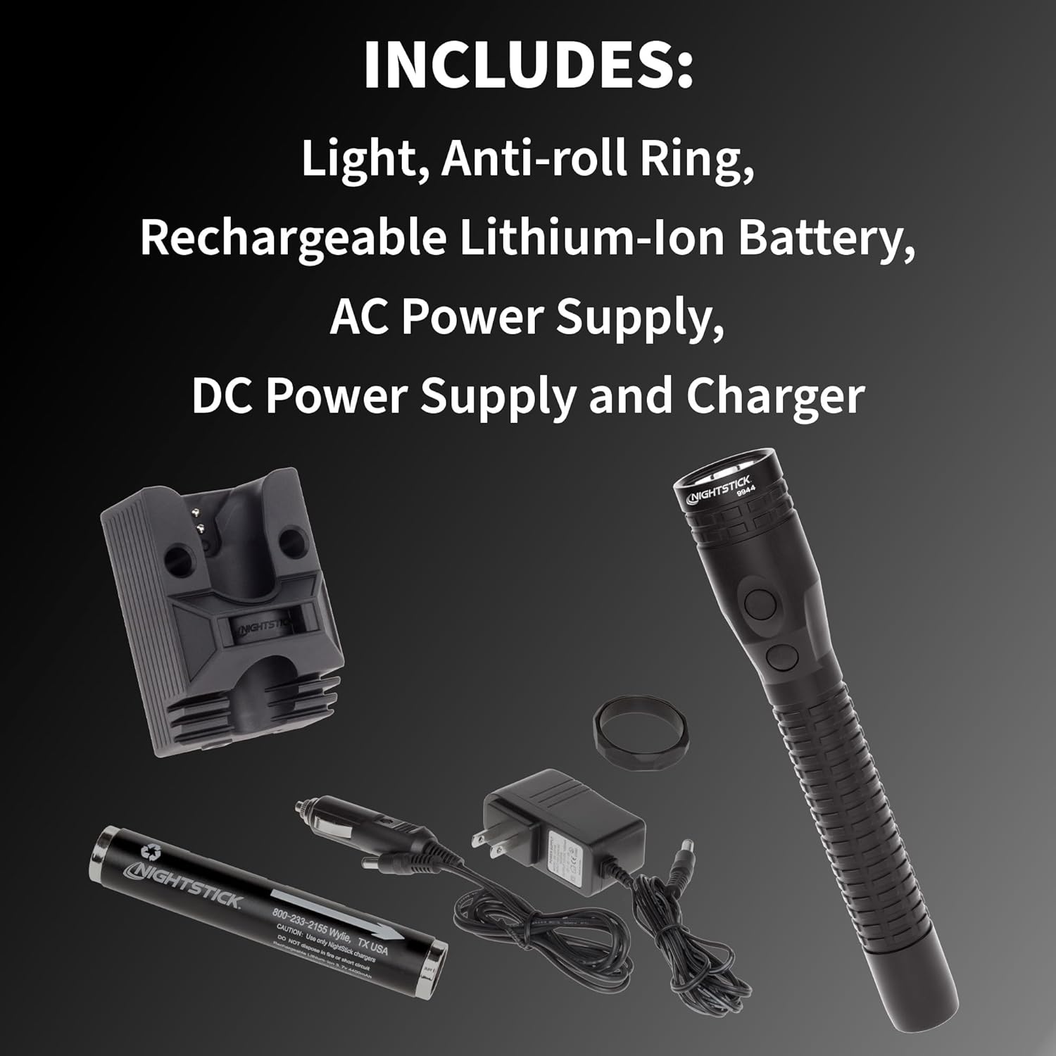 Nightstick NSR-9944XL Flashlight, Duty/Personal-Size, Black