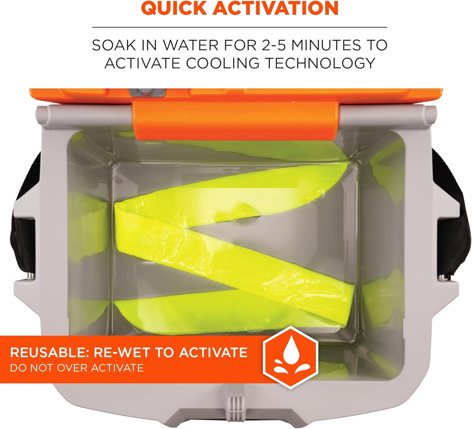 ERGODYNE Chill-Its 6700FR Evaporative FR Cooling Bandana, Tie Closure