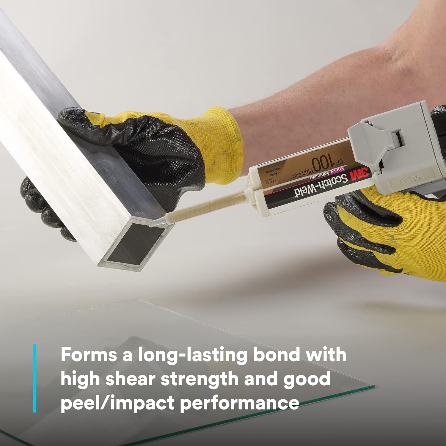 3M Scotch-Weld Epoxy Adhesive DP100 Plus, Clear, Professional Grade, Fast Handling and Cure, 48.5 mL (1.64 fl oz) Duo-Pak