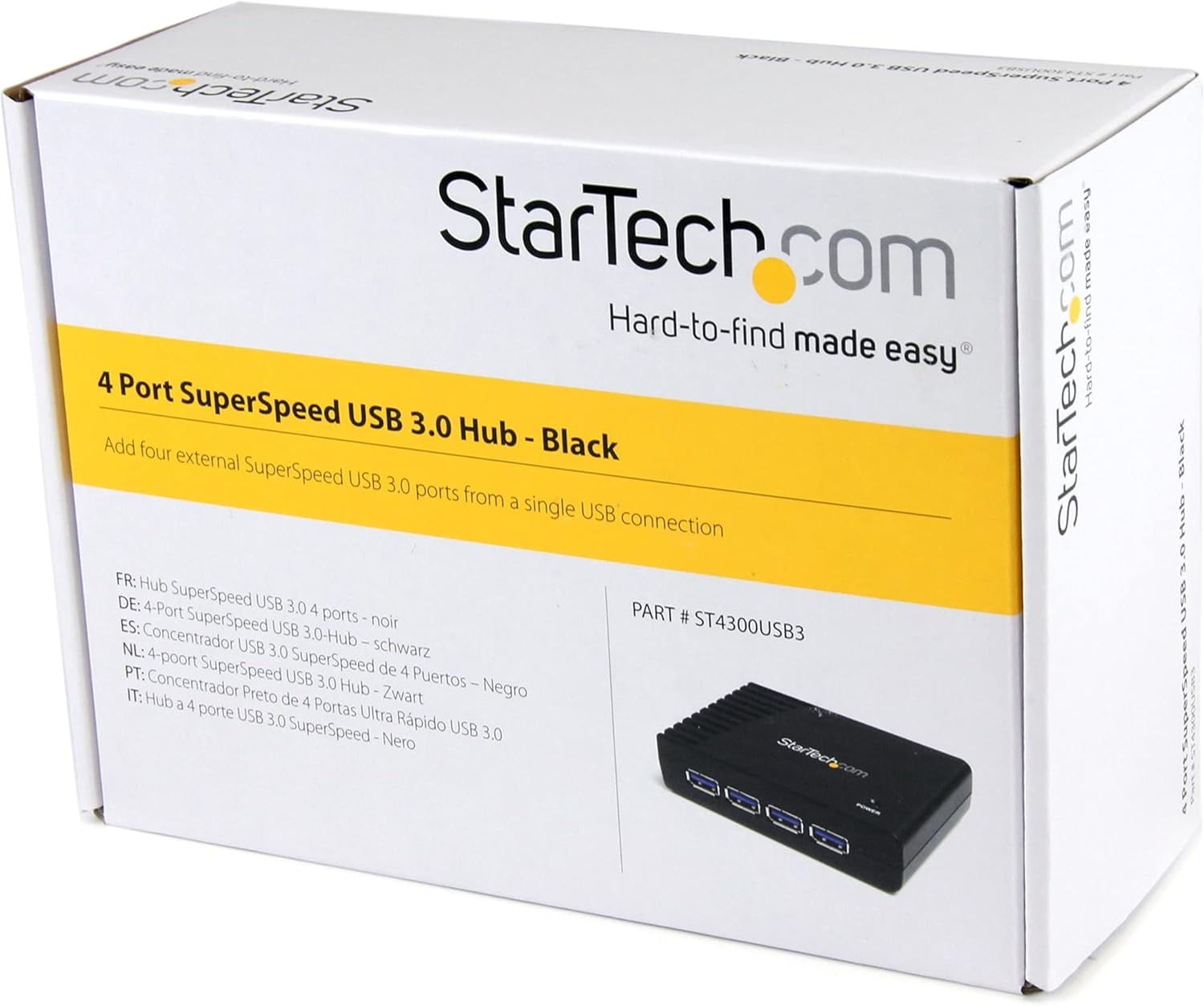 StarTech USB 3.0 SuperSpeed Powered USB-A Expansion Hub
