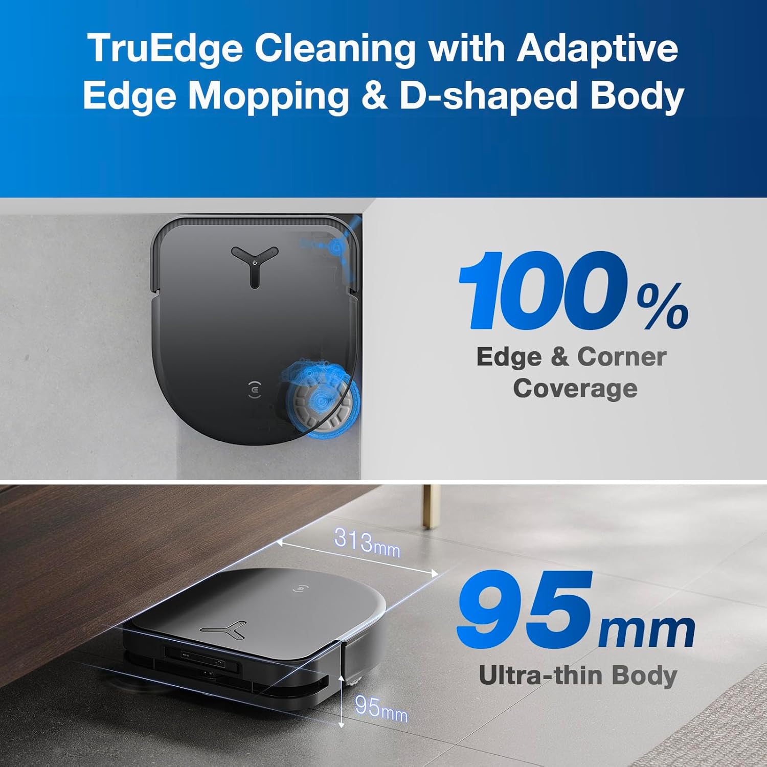 Ecovacs DEEBOT X5 PRO OMNI Robot Vacuum Cleaner - OMNI Station, 12,800Pa Suction, 260min Runtime