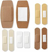 CURAD Assorted Adhesive Bandages, 4-Sided Seal, Variety Pack, 200 Count, 1 Pack