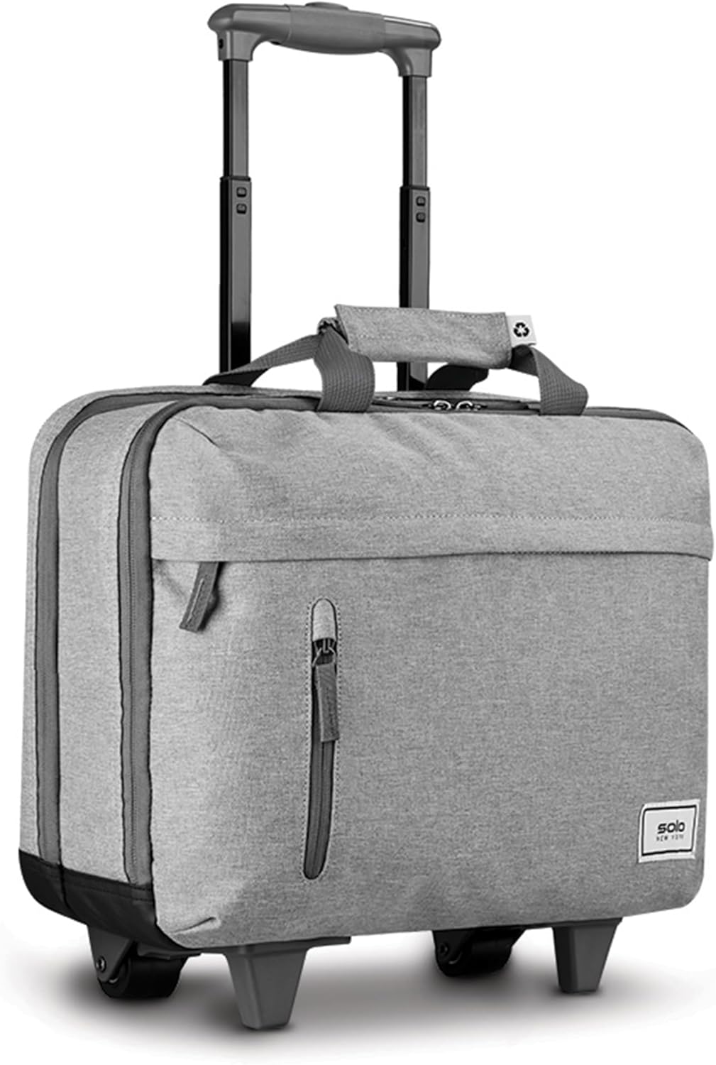 Solo New York Underseat Rolling Catalog Case - Roller Laptop Bag with Wheels, Wheeled Briefcase for Women & Men