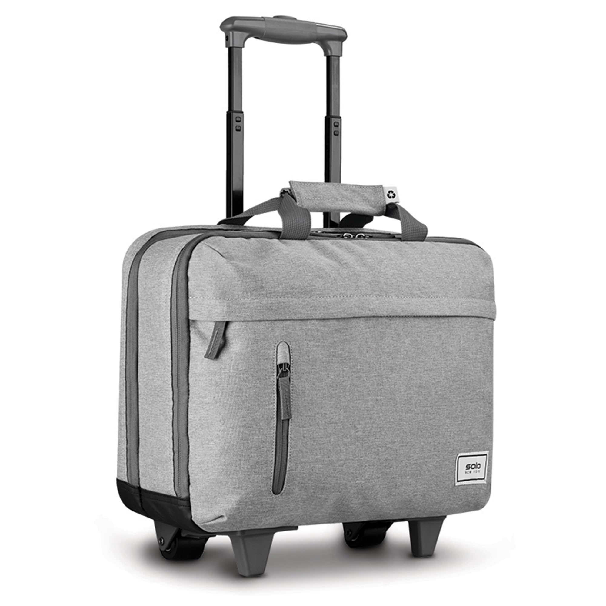 Solo New York Underseat Rolling Catalog Case - Roller Laptop Bag with Wheels, Wheeled Briefcase for Women & Men