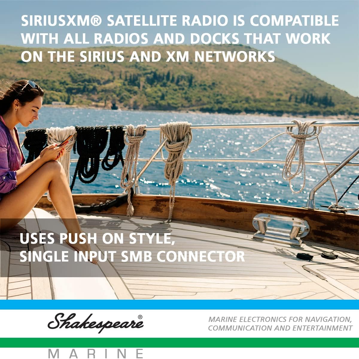 Shakespeare SRA-50 Galaxy SiriusXM Satellite Antenna, White