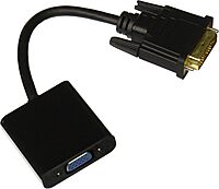 AddOn DVIDS2VGAA 8in DVI-D to VGA Active Adapter Cable - Black