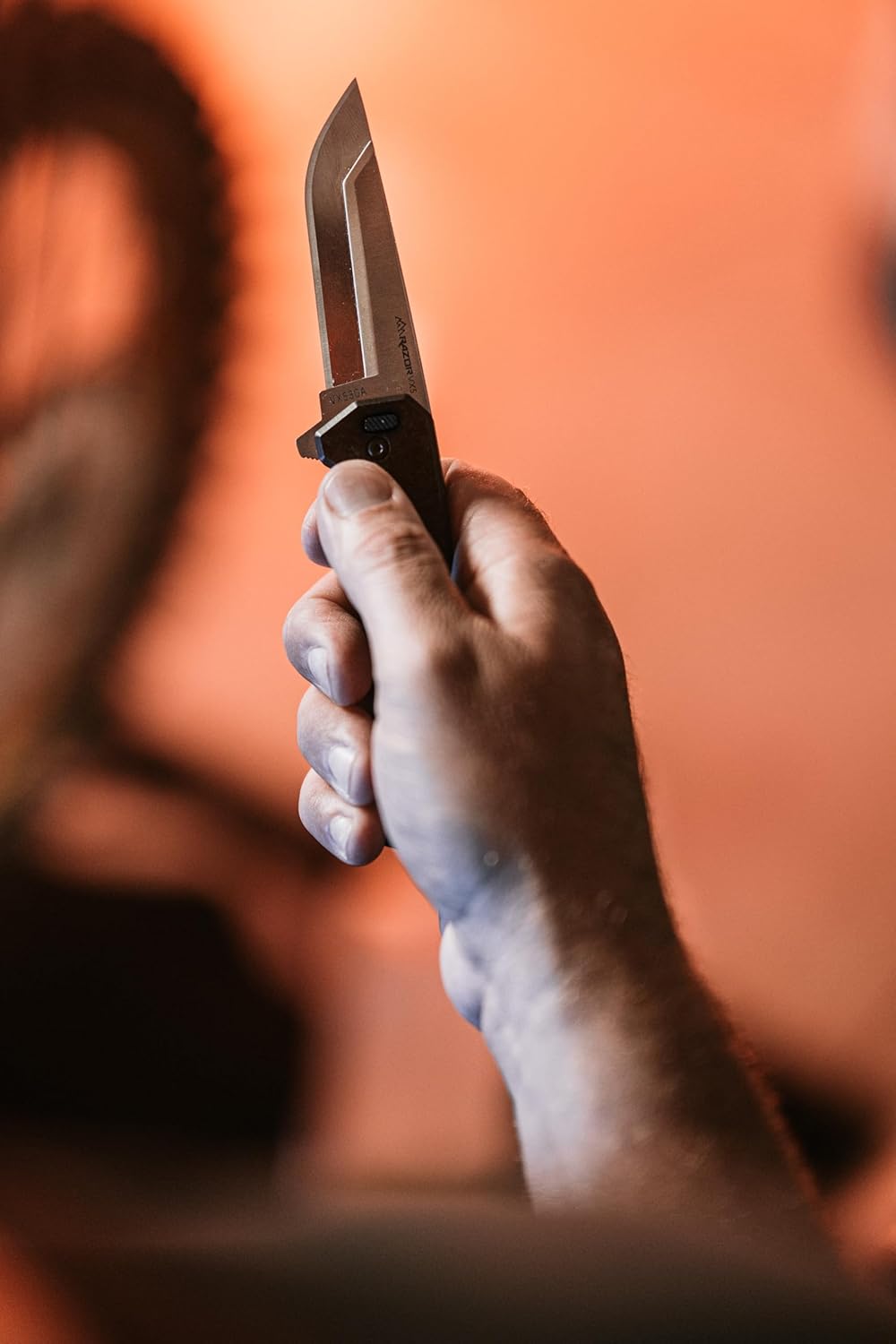 OUTDOOR EDGE Razor VX5 | Replaceable Blade EDC Folding Pocket Knife | 3" Blade, Ceramic Ball Bearings, Carbon Fiber Handle, Reversible Pocket Clip | Outdoor, Camping, Survival, Utility Black