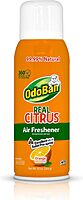 OdoBan Aroma Eliminator, 360-Degree Continuous Spray Natural Oil Real Citrus Air Freshener, Toilet Spray, Made in the USA, Orange Scent, 10 Ounces Orange 10 Fl Oz (Pack of 1)