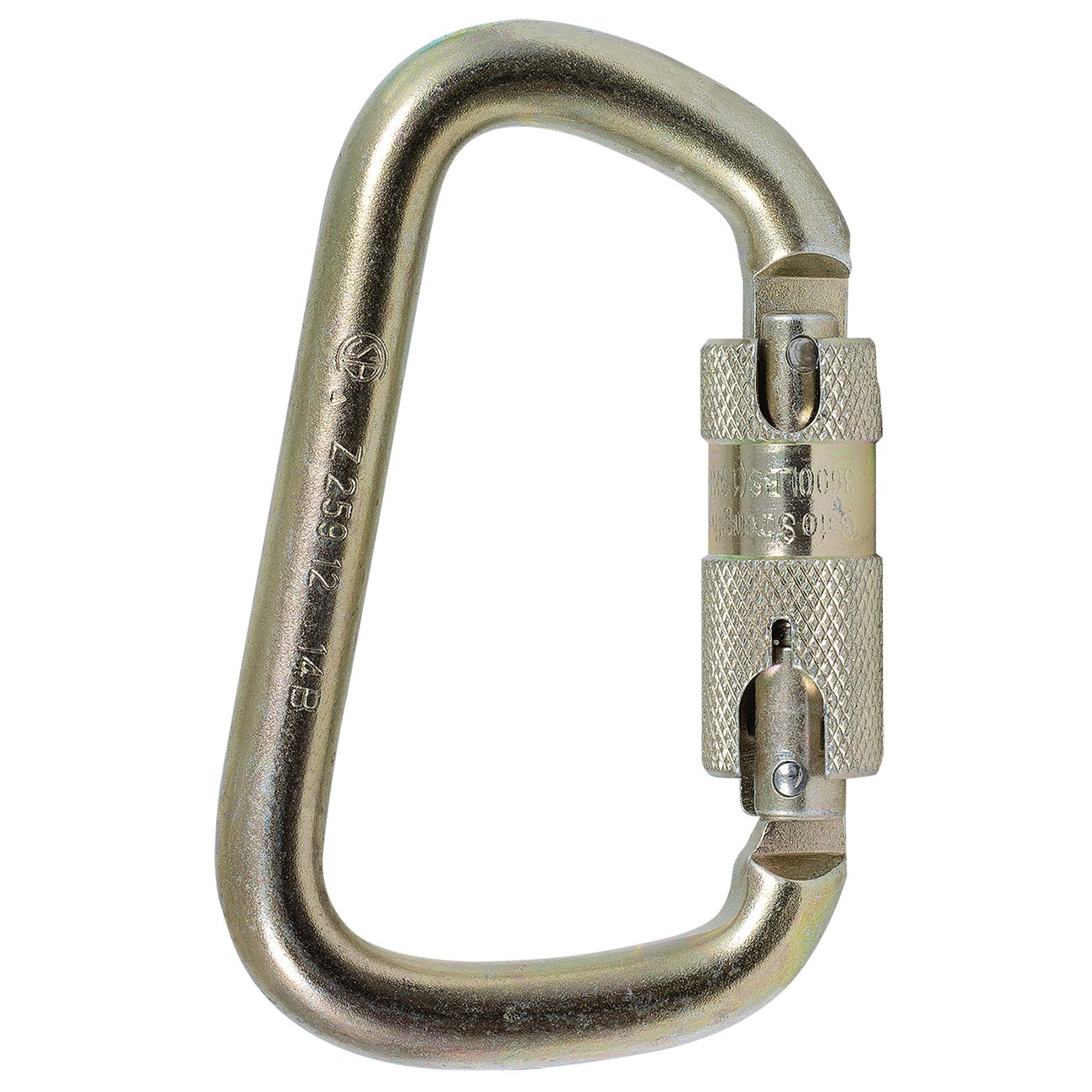Peakworks Lightweight, Easy to Use, Zinc Plated Steel, 1" Double Locking Carabiner, 2"x 2"x1", V860120