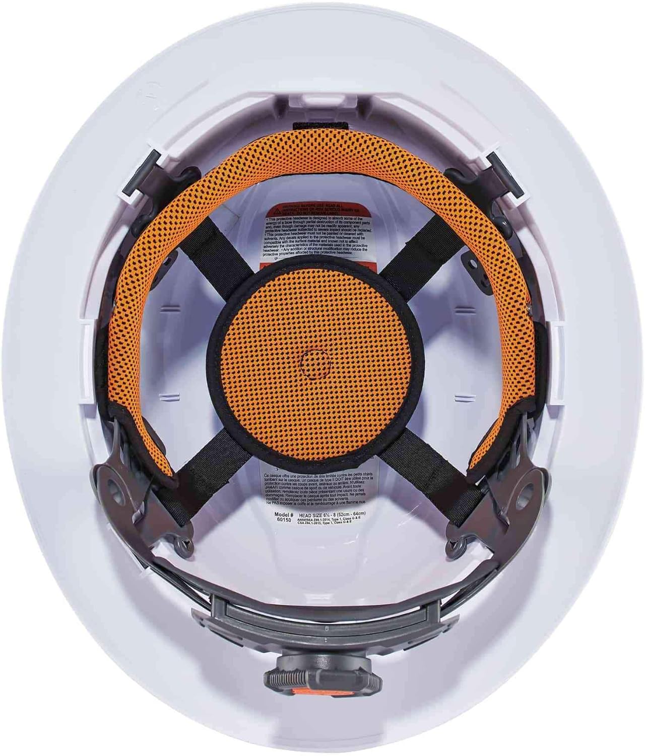 ERGODYNE Skullerz 8971 Class E Full Brim Hard Hat with Ratchet Suspension