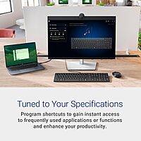 Dell KB525C Wired Collaboration Keyboard - USB-C & USB-A Versatile connectivity, 15 Programmable Shortcuts Keys