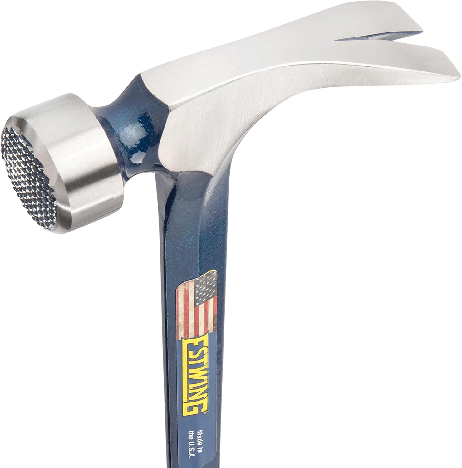 ESTWING BIG BLUE Framing Hammer - 25 oz Straight Rip Claw with Forged Steel Construction & Shock Reduction Grip