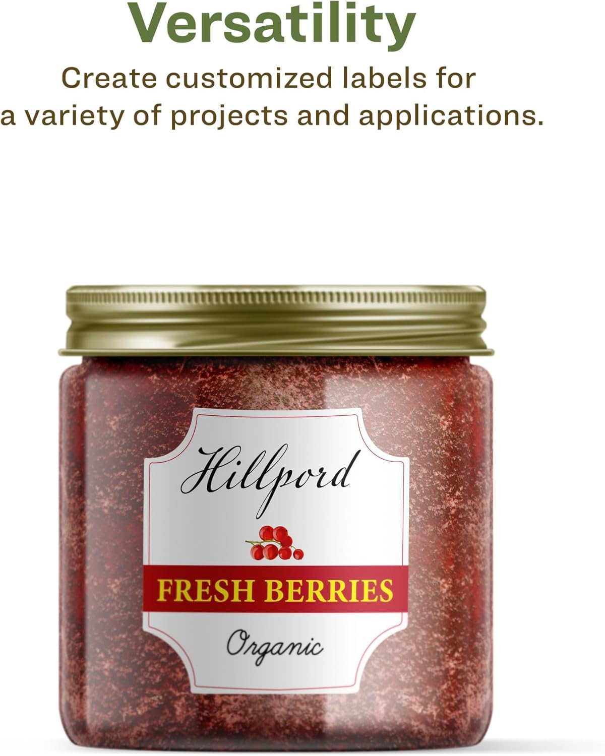 Avery EcoFriendly Matte White Recycled Square Scalloped Labels, 1-5/8" x 1-5/8", Print-to-The-Edge, Matte White Labels