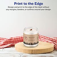 Avery Kraft Brown Rectangle Labels, Sure Feed Technology, 8" x 3.5", 30 Labels