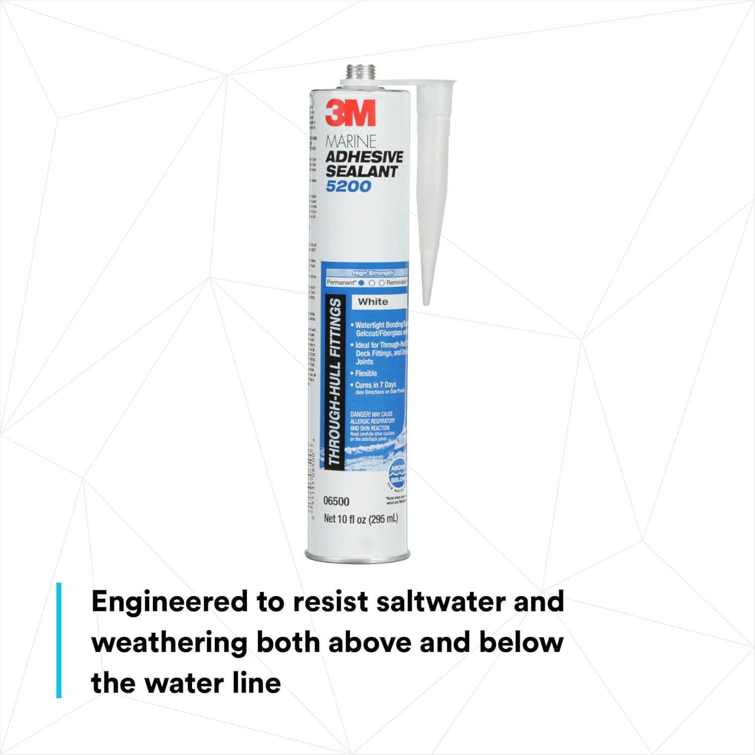 3M Marine Adhesive Sealant 5200 (06500) Permanent Bonding and Sealing for Boats and RVs Above and Below the Waterline