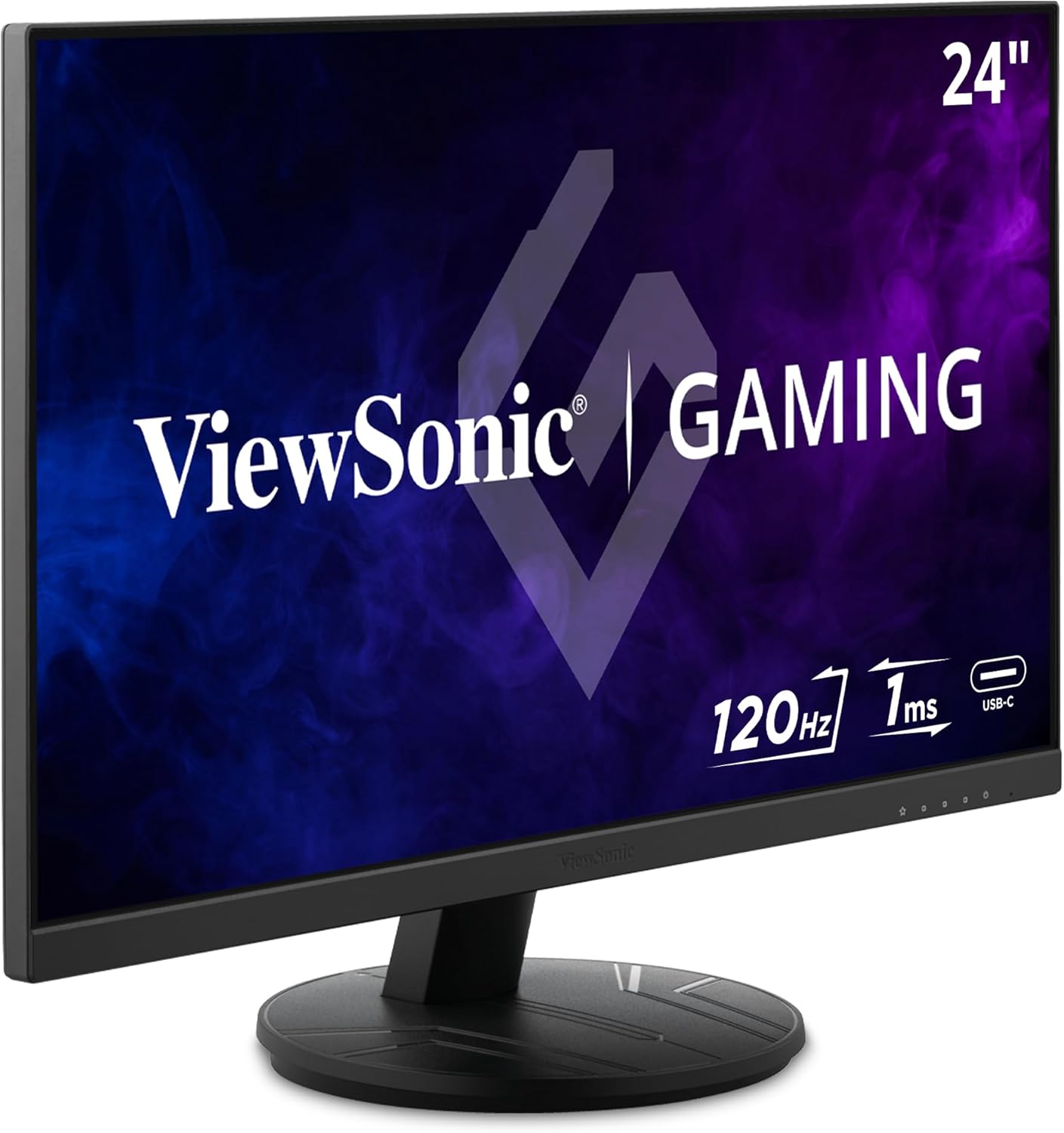 VIEWSONIC IPS Gaming Monitor — Full HD 1080p, 1ms, 120Hz, USB-C, HDMI, DisplayPort
