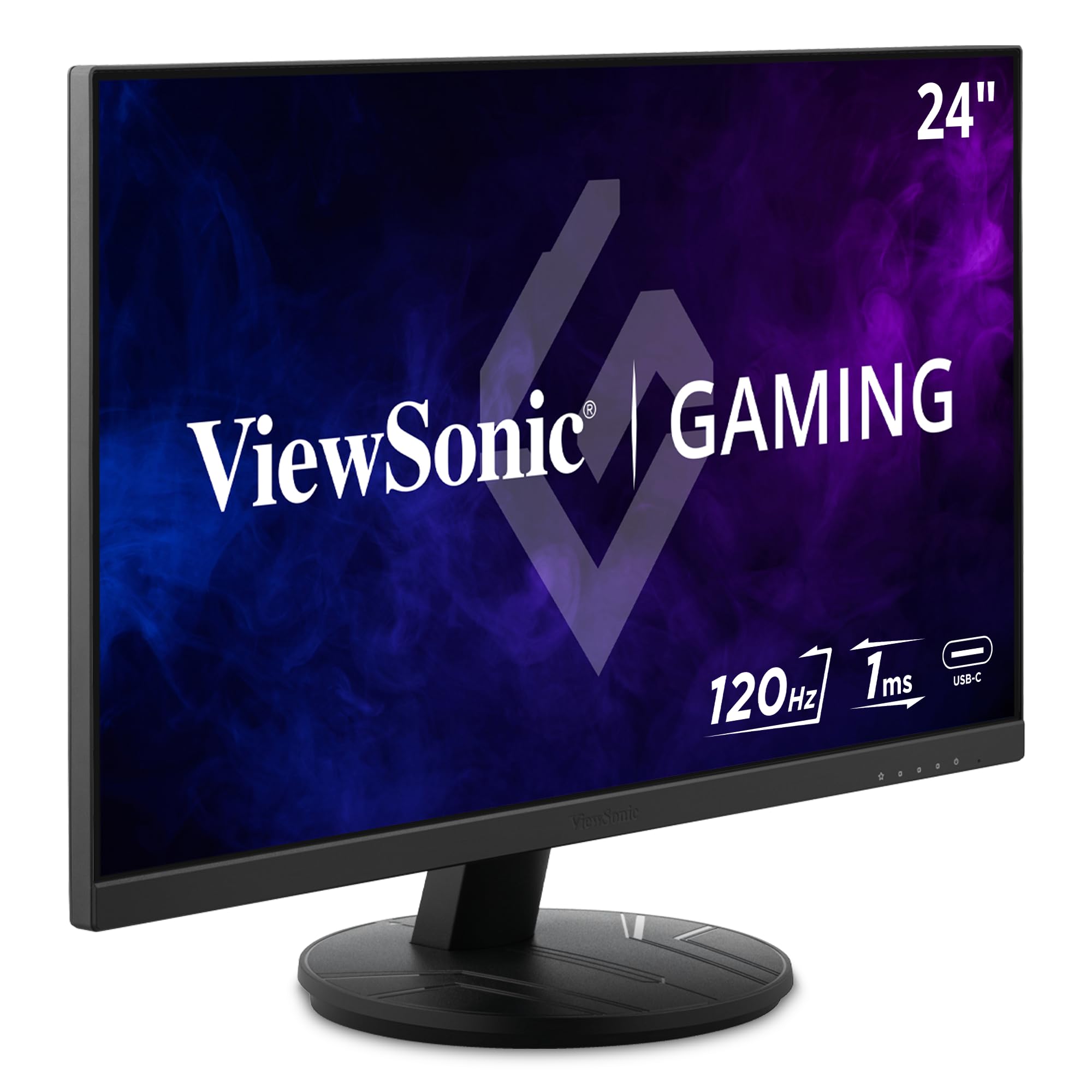 VIEWSONIC IPS Gaming Monitor — Full HD 1080p, 1ms, 120Hz, USB-C, HDMI, DisplayPort