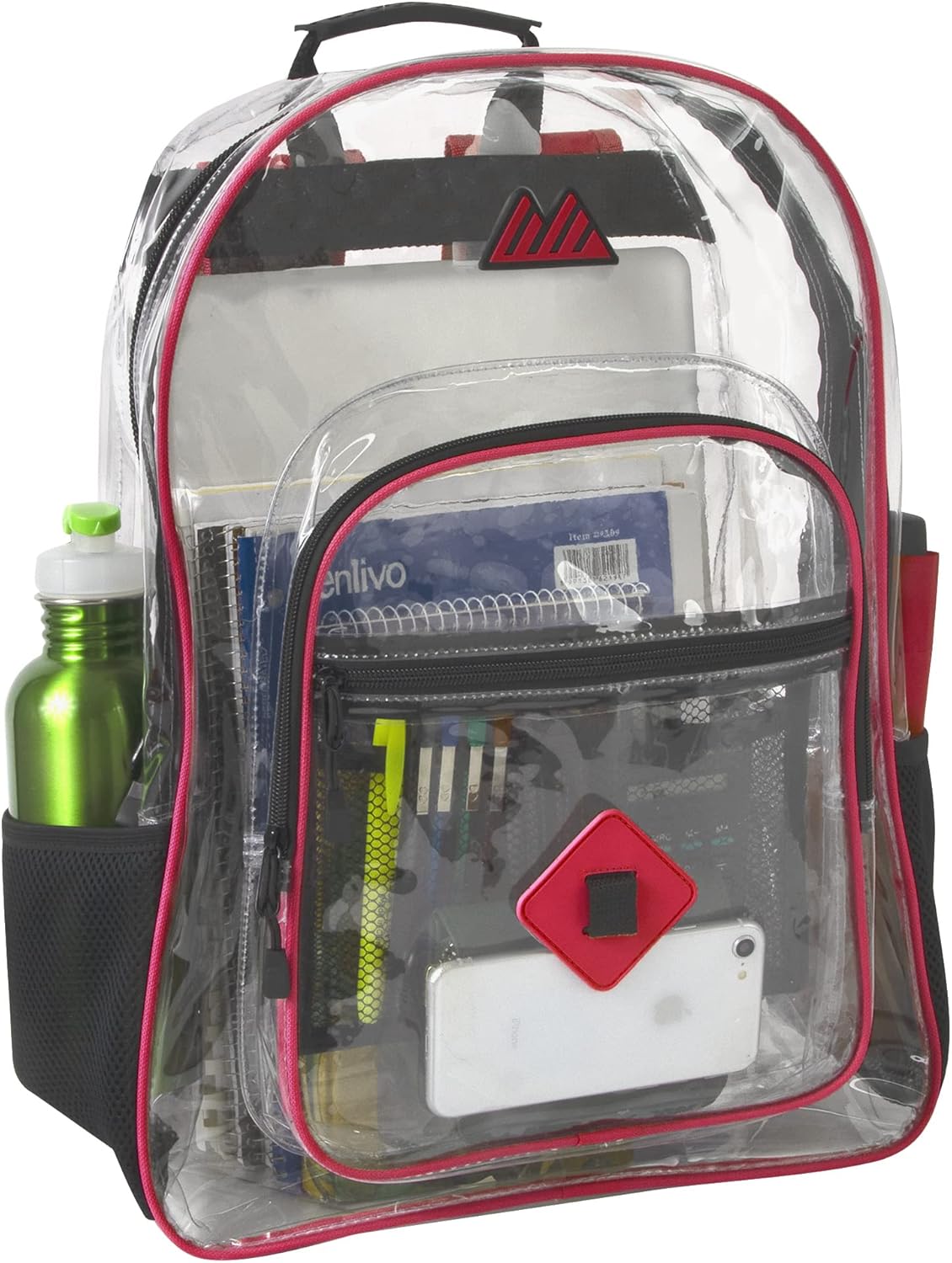 Trailmaker Clear Waterproof Stadium-Approved Backpack with Water Bottle Holder