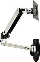 Ergotron – LX Single Monitor Arm, VESA Wall Mount – for Monitors Up to 34 Inches, 7 to 25 lbs – Polished Aluminum Polished Aluminum LX Wall Arm