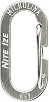 Nite Ize MicroLink Carabiner, Stainless Steel Mini Key Rings for Keys Fobs MultiTools and More, 4 Pack