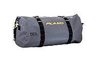 Plano Z-Series Roll-Top Waterproof Duffel with Backpack Straps, Gray with Yellow Accents, 500D PVC Fabric Fishing Dry Bag