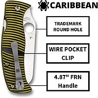 SPYDERCO Caribbean Salt Sheepfoot Knife