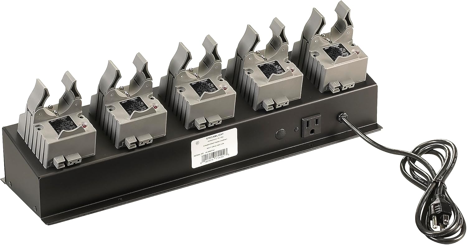 Streamlight 75400 5 Unit Bank Charger - 120V - Stinger Series