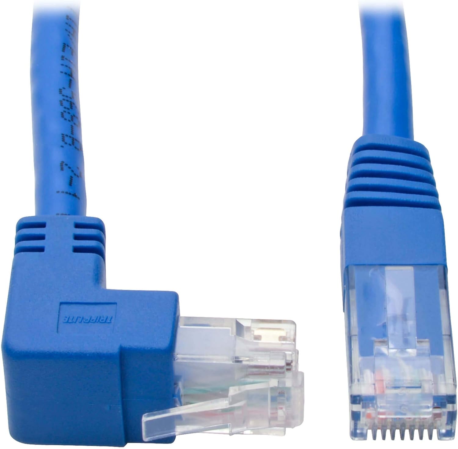 Tripp Lite Cat6 UTP Molded RJ45 Patch Cable, Blue (Up-Angle/Down-Angle/Left-Angle)