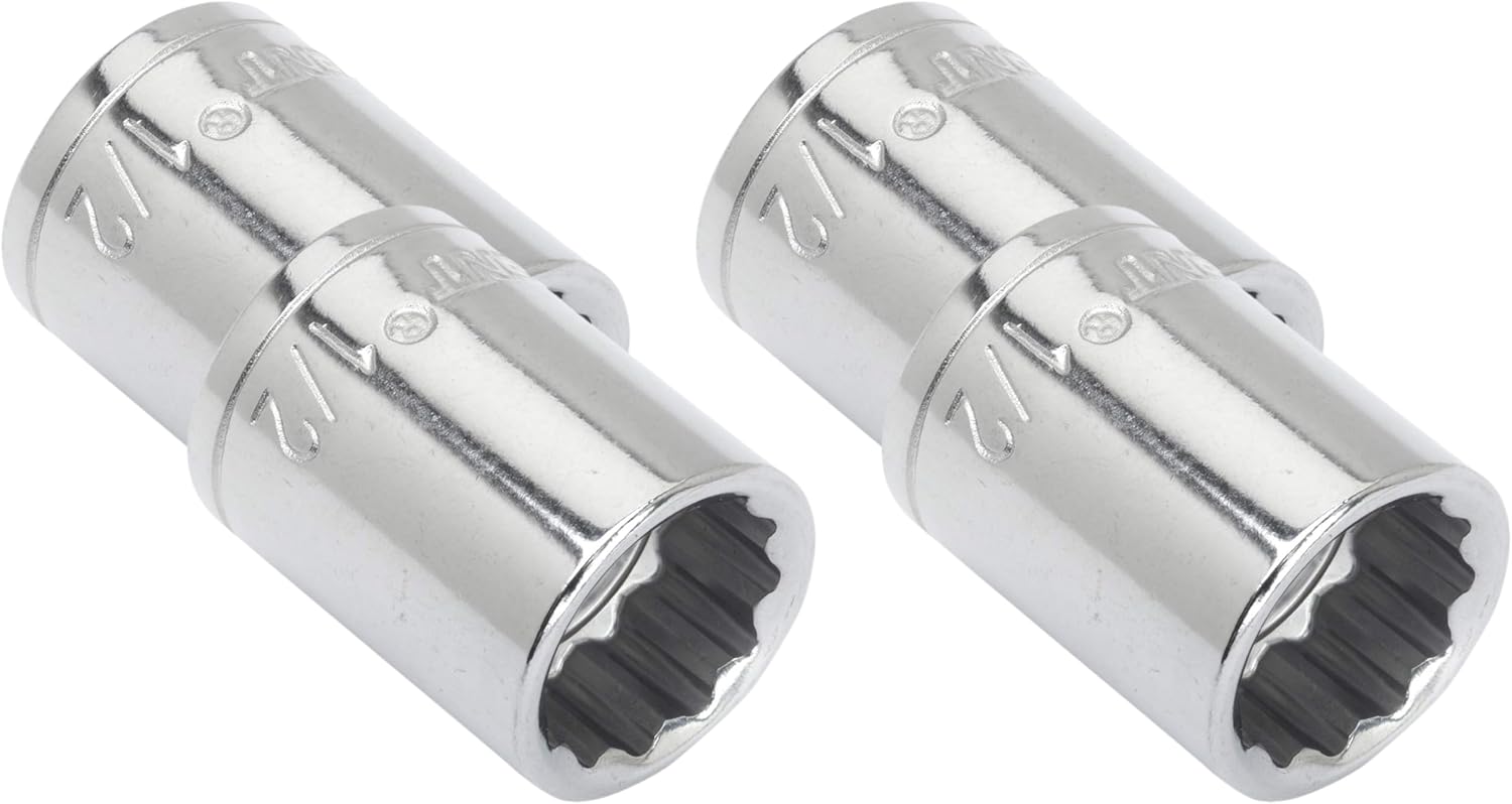 Crescent 3/8" Drive 12 Point Standard SAE Socket 1/2" - CDS27N (Pack of 4) One Size (Pack of 4)