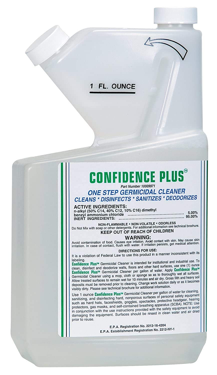 MSA 10009971 Confidence Plus 2 - Liquid Germicidal Cleaner, Makes up to 32 Oz of Sanitizer