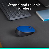 Logitech M170 Wireless Mouse for PC, Mac, Laptop, 2.4 GHz with USB Mini Receiver - Battery Life, Ambidextrous