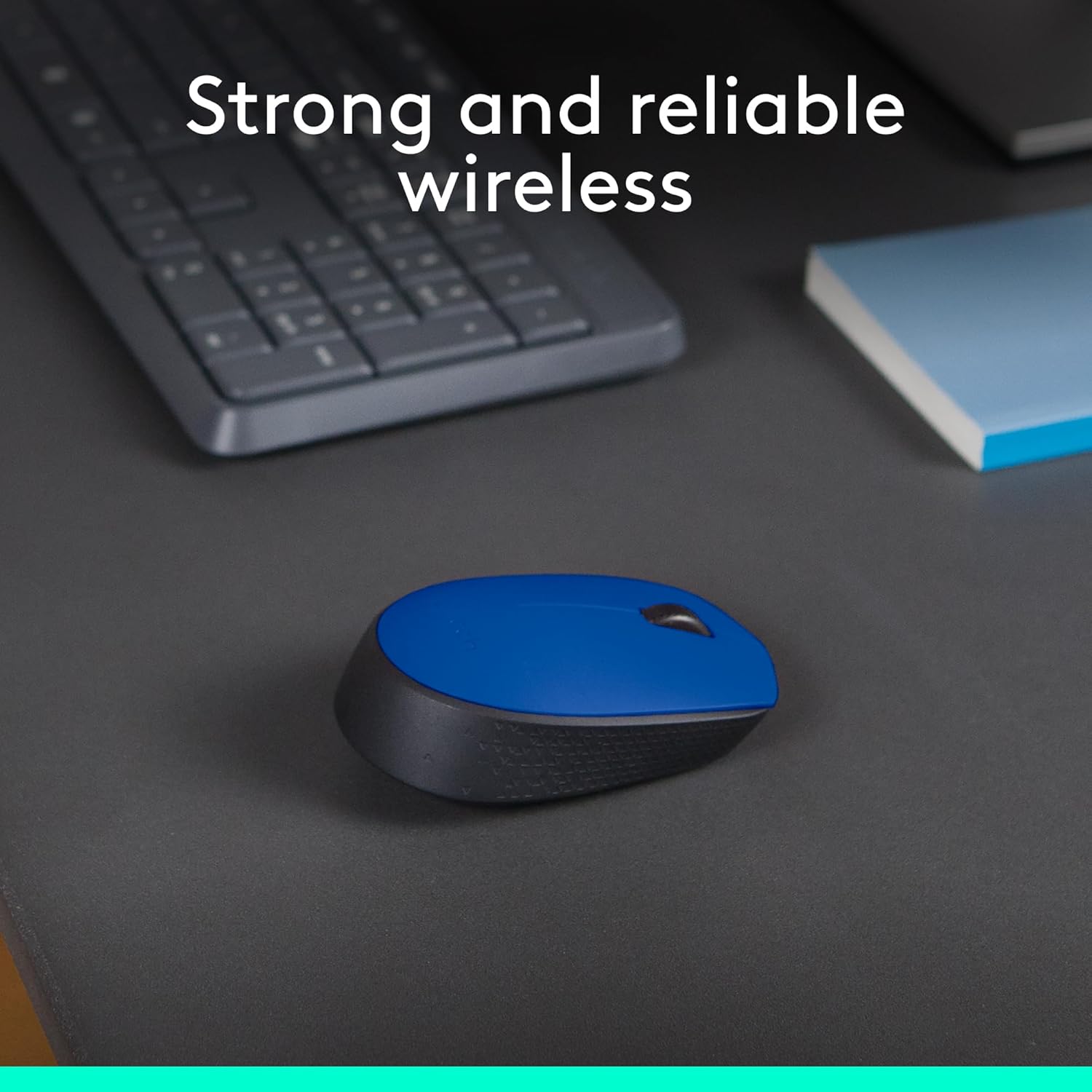 Logitech M170 Wireless Mouse for PC, Mac, Laptop, 2.4 GHz with USB Mini Receiver - Battery Life, Ambidextrous