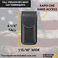 HERO'S PRIDE AirTek Tourniquet Holder Leather Pouch