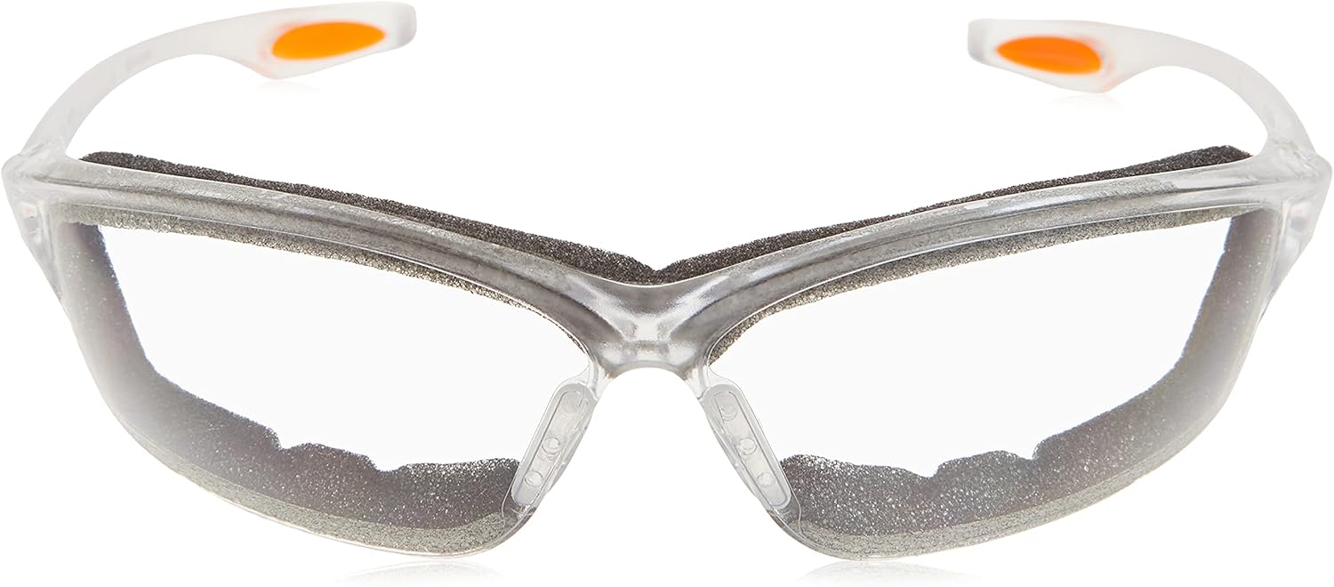 MCR Safety Glasses LW310AF Law 3 Clear Polycarbonate Lenses with UV Protection & Anti-Fog Coating, Bayonet Temple